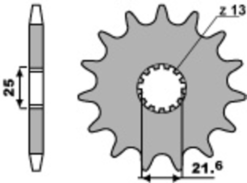 PBR Standard Stahlritzel vorne 564 - 525 NINJA WR GSR FX GT
