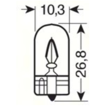 bts-ersatzteile.de :  Rot T10 W2.1X9,5D 5W, 2 Stk 12V Wedge base lamp - (W5W) 5W W2,1x9,5d pcs Red 