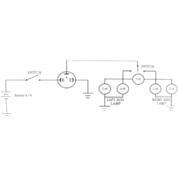 bts-ersatzteile.de : JMP Blinkrelais 3-poliger Flachsteckeranschluss 6V