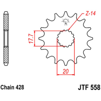 Zahnrad Ritzel 18Z Teilung 428 front sprocket 18tooth pitch Zahnrad Ritzel 18Z Teilung 428 front sprocket 18tooth pitch