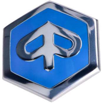 Logo Eckiges für: Piaggio Emblem zum Stecken, 42x48mm, kompatibel
