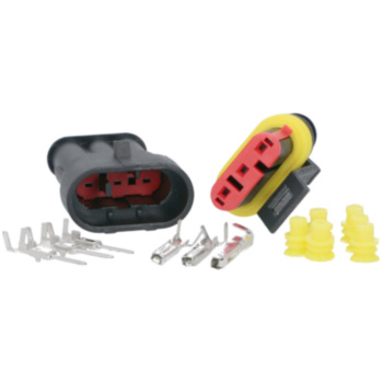 bts-ersatzteile.de :  3-poliger wasserdichter Stecker und Kabelverbinder Set für Motorräder & Autos / 