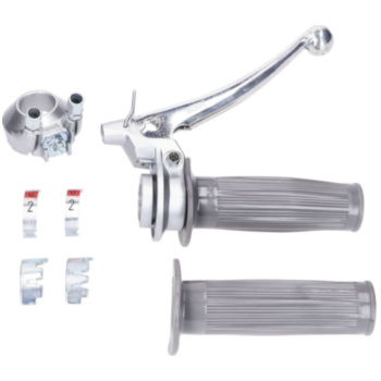 bts-ersatzteile.de : grau Schaltgriffarmatur Mofa 2G/3G komplett mit Kupplungshebel für Puch Sachs Zü