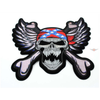 bts-ersatzteile.de :  Gestickter Mofa Patch 223mm x 262mm aus Polyester, passend für Rocker Kutte Mofa 