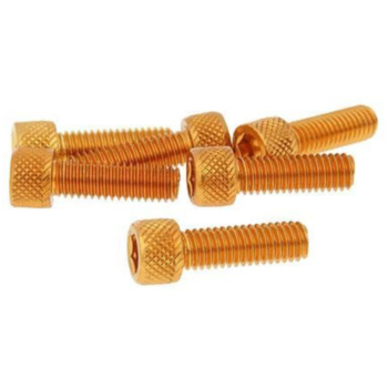 20x Blaue Motorradschrauben M6x20 - Aluminium Sechskantschrauben